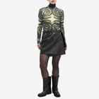 Nanushka Women's Long Sleeve Josa Sprial Top in Spiral Spray