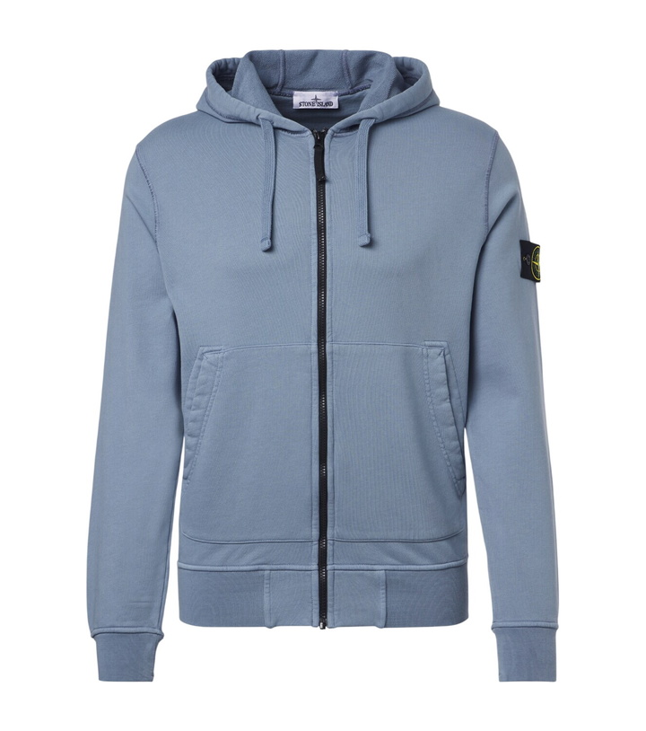 Photo: Stone Island Cotton jersey zip-up hoodie