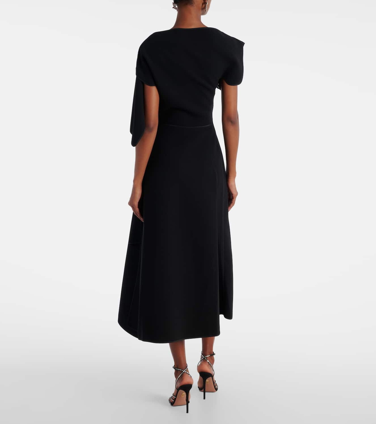 Maticevski Diadem draped asymmetric midi dress