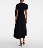 Maticevski Diadem draped asymmetric midi dress