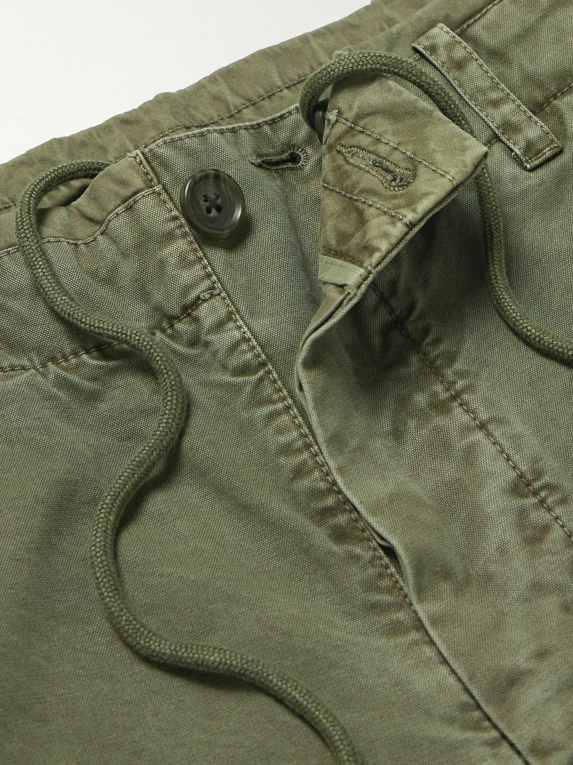 James Perse - Straight-Leg Cotton-Canvas Trousers - Green