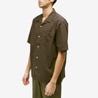 Norse Projects Men's Carsten Cotton Tencel Vacation Shirt in Espresso