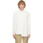 N.Hoolywood White Asymmetric Shirt