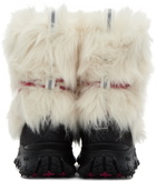 Moncler Grenoble White Trailgrip Apres Boots