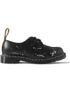 Dr. Martens - Neighborhood 1461 Paint-Splattered Leather Derby Shoes - Black