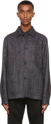Ermenegildo Zegna Couture Multicolor Alpaca Tweed Jacket
