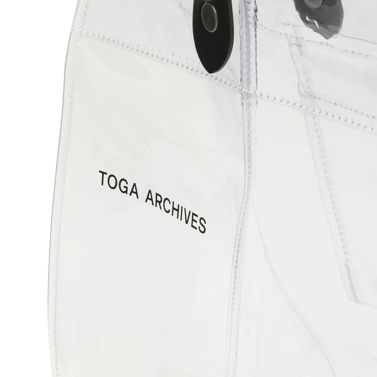TOGA ARCHIVES Women's TOGA Logo Tote Bag PVC in Clear 
