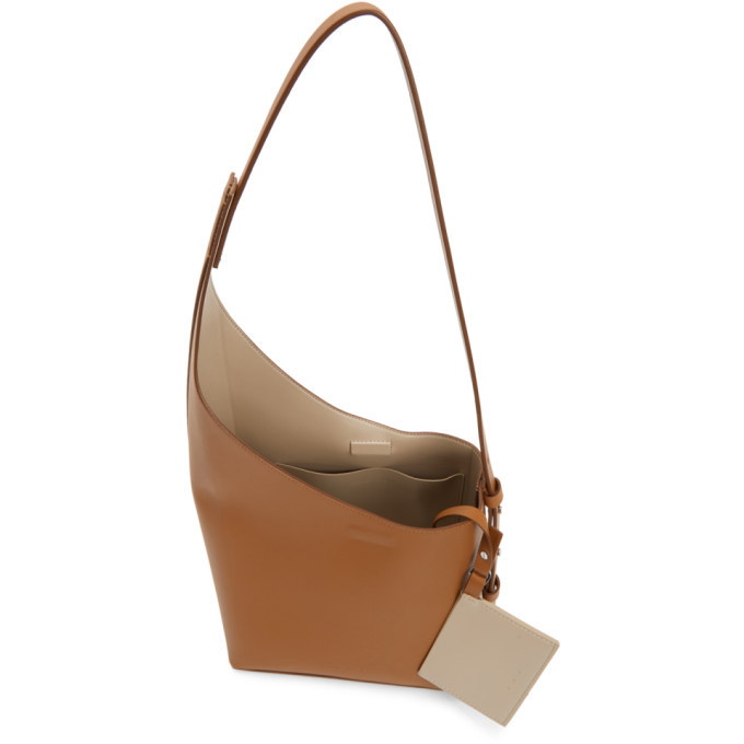Demi lune leather handbag Aesther Ekme Brown in Leather - 34373547
