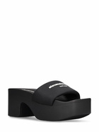 ALEXANDER WANG - 85mm Aw Padded Nylon Platform Slides