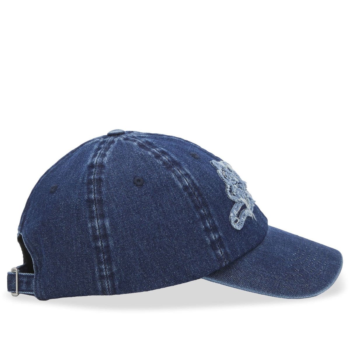 ICECREAM Women's Distressed Running Dog Dad Cap in Indigo 