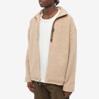 Garbstore Men's Wool Zip Fleece in Natural