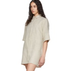 Georgia Alice Off-White Linen Pierre Shirt Dress