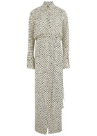 Petar Petrov The Saint Polka dot Maxi Shirt Dress Ivory
