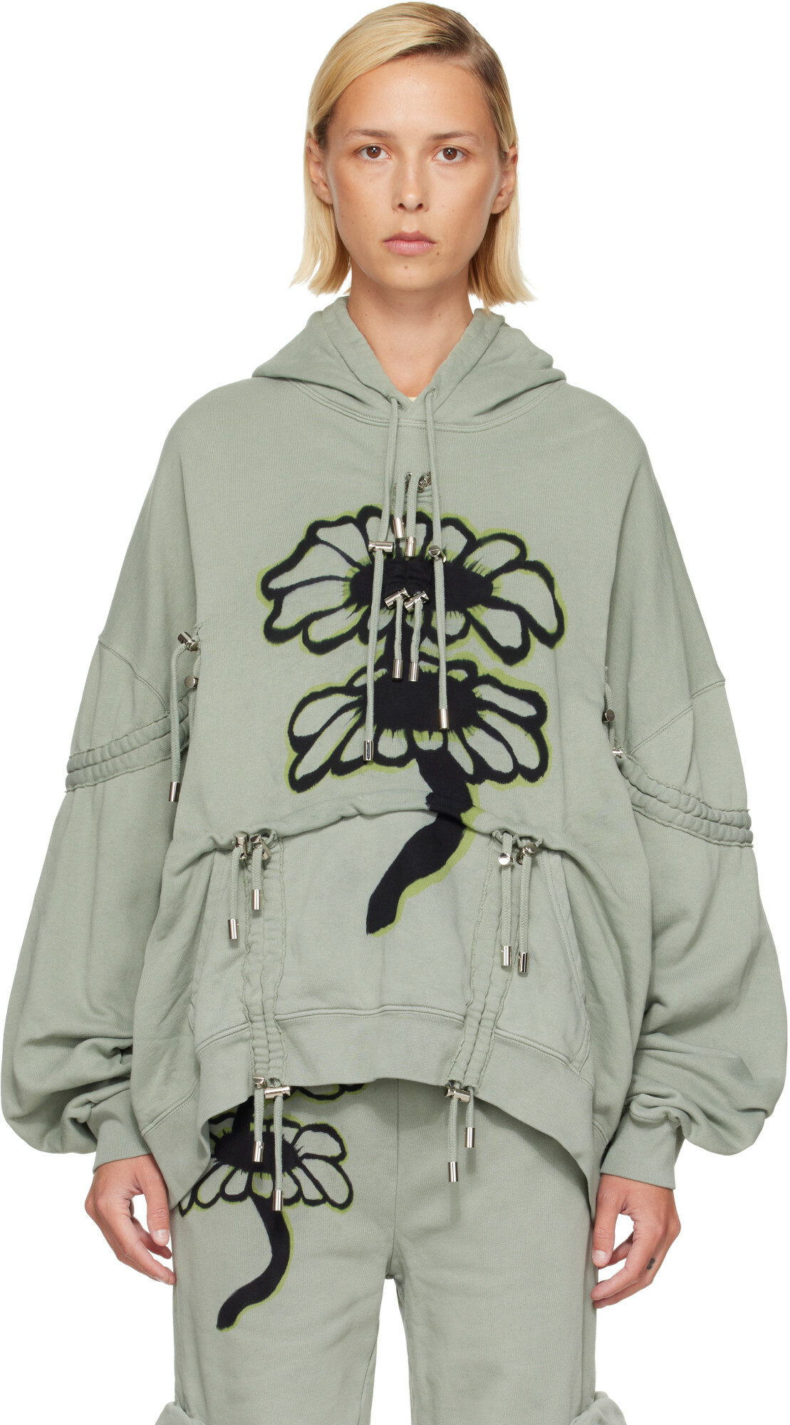 Collina Strada Green Burst Hoodie
