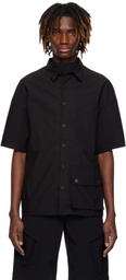 DEVOA Black Half Sleeve Shirt
