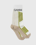 Ganni Sporty Socks Beige - Womens - Socks