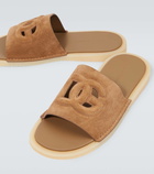 Dolce&Gabbana DG suede slides