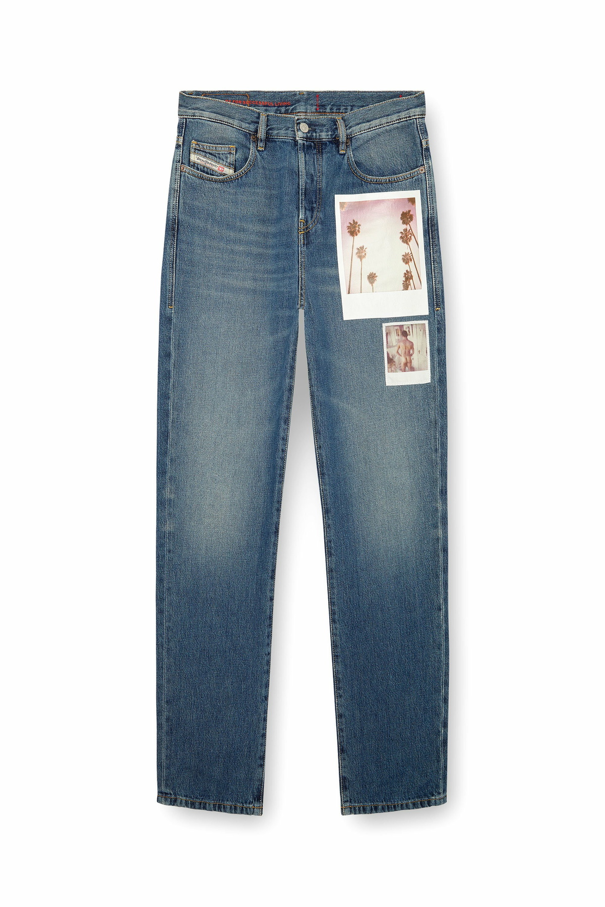 ディーゼル D-VIKER-SELVEDGE W32 特大パッチ ストレート