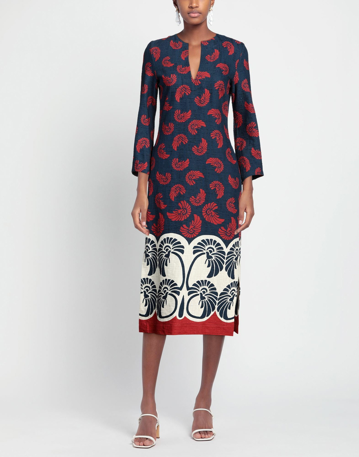 La Doublej Womens Midi dress in Navy