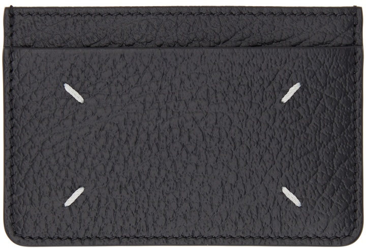 Photo: Maison Margiela Black Leather Compact Card Holder