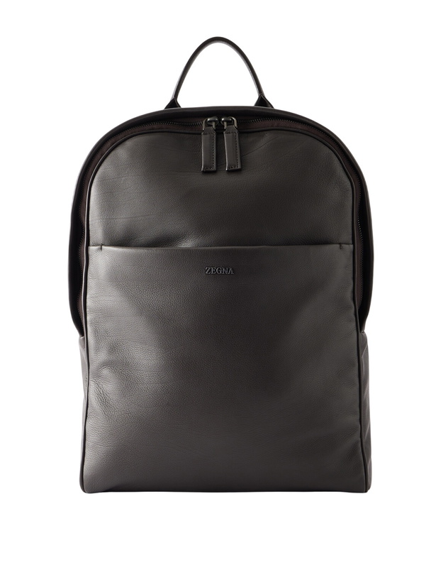 Photo: Zegna - Leather Backpack - Brown