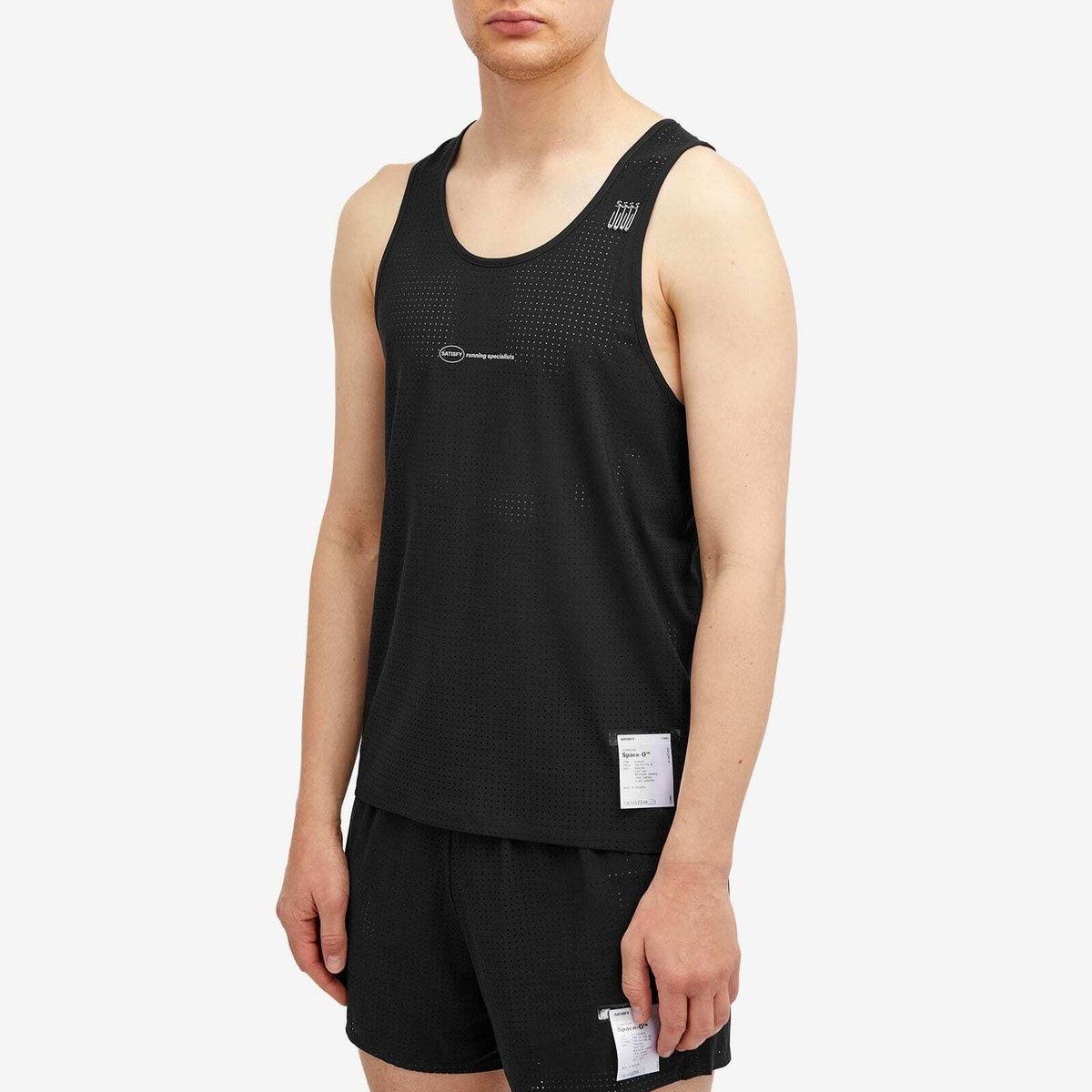 Satisfy Men's Space-O™ Singlet Vest in Black