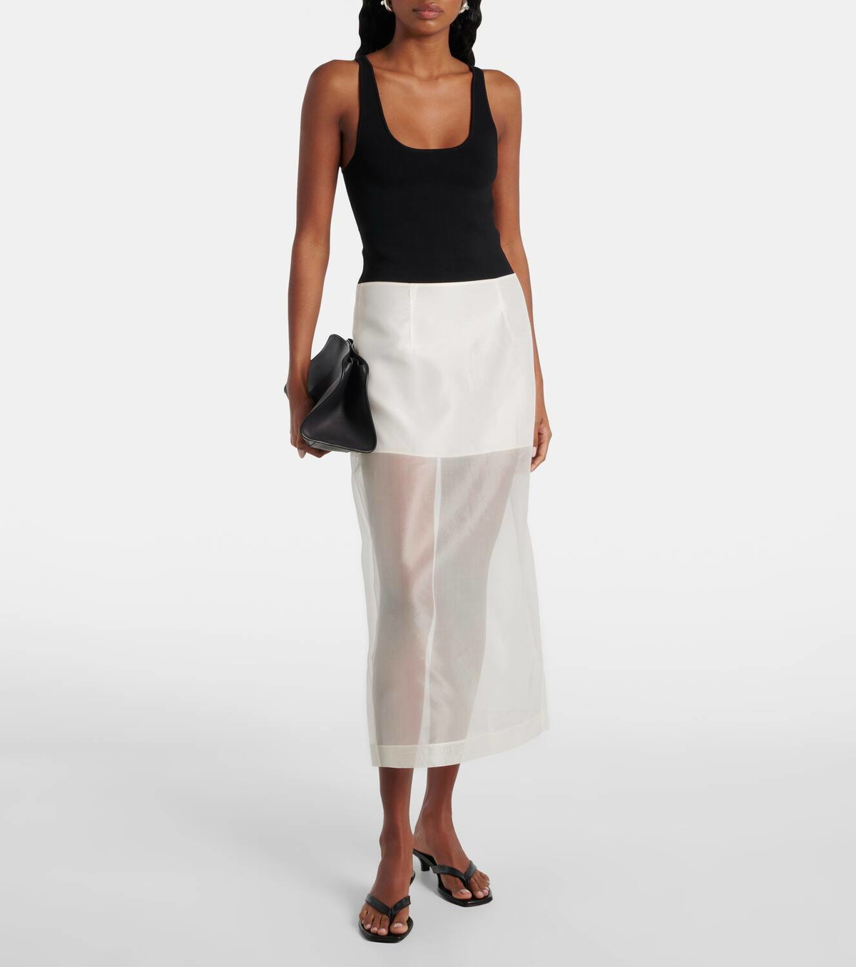 【Frame】ザシルク organza maxiスカート Frame The Silk organza maxi skirt Frame Denim