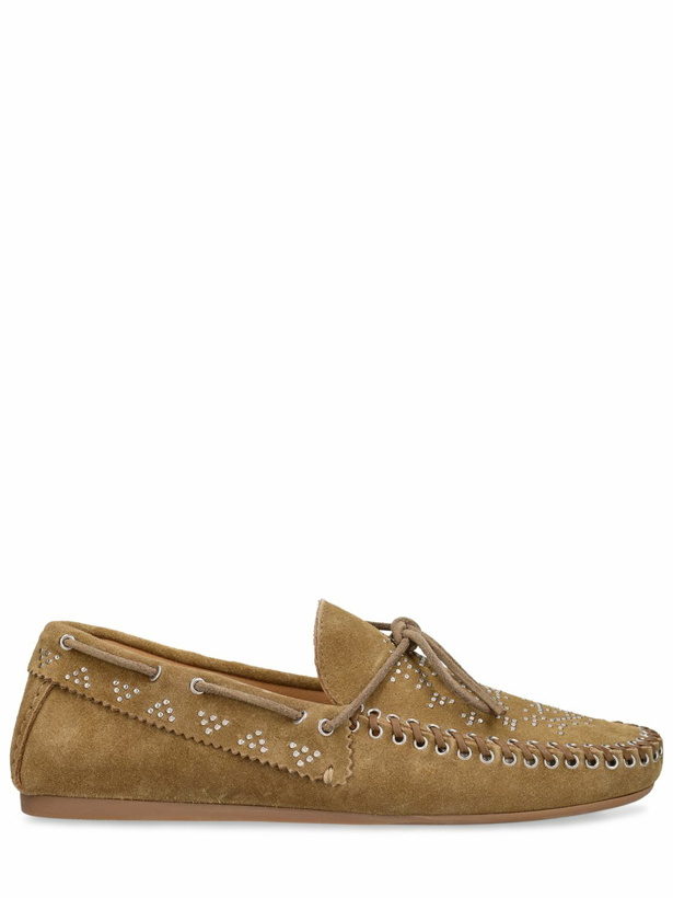 Photo: ISABEL MARANT - 10mm Freen-gb Studded Suede Loafers