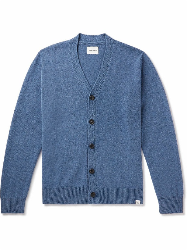Photo: Norse Projects - Adam Wool Cardigan - Blue