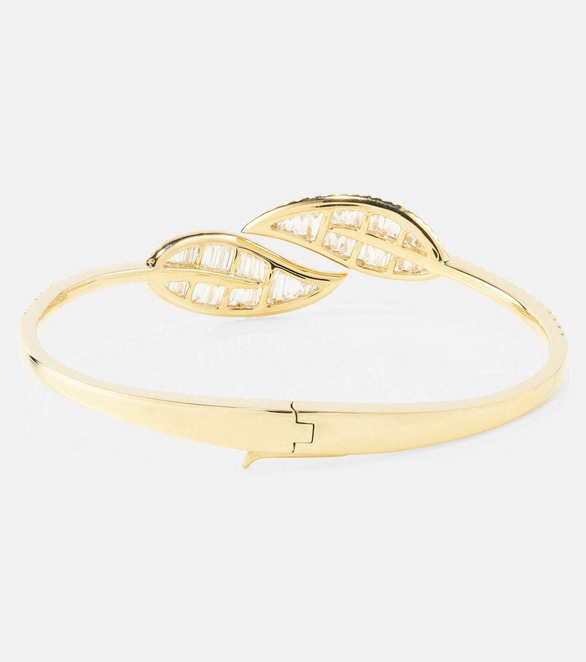 Anita Ko Leaf 18kt gold bracelet with diamonds