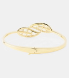 Anita Ko Leaf 18kt gold bracelet with diamonds
