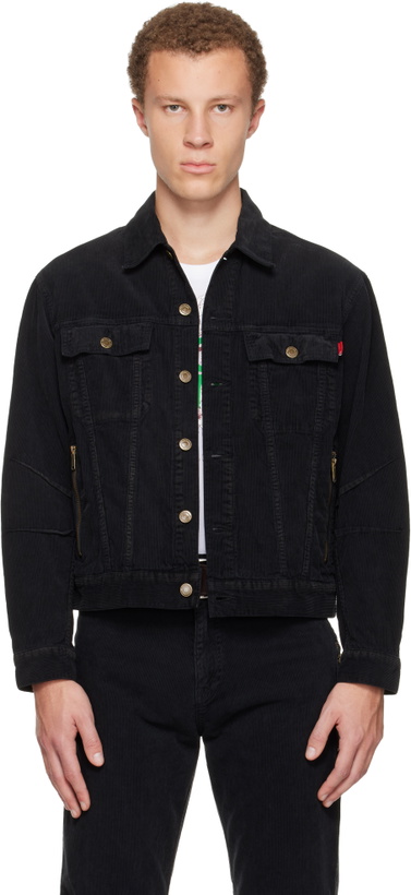 Photo: UNDERCOVER Black UC2E4209-1 Denim Jacket