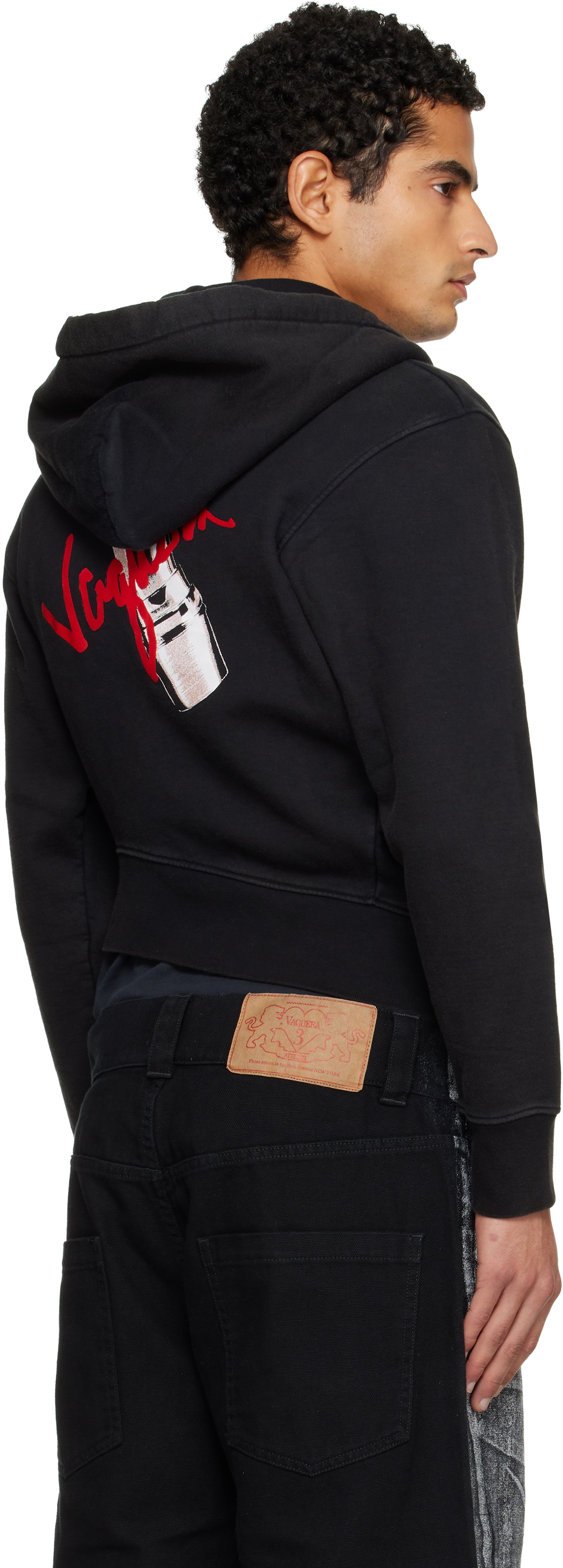 VAQUERA Black Twisted Hoodie