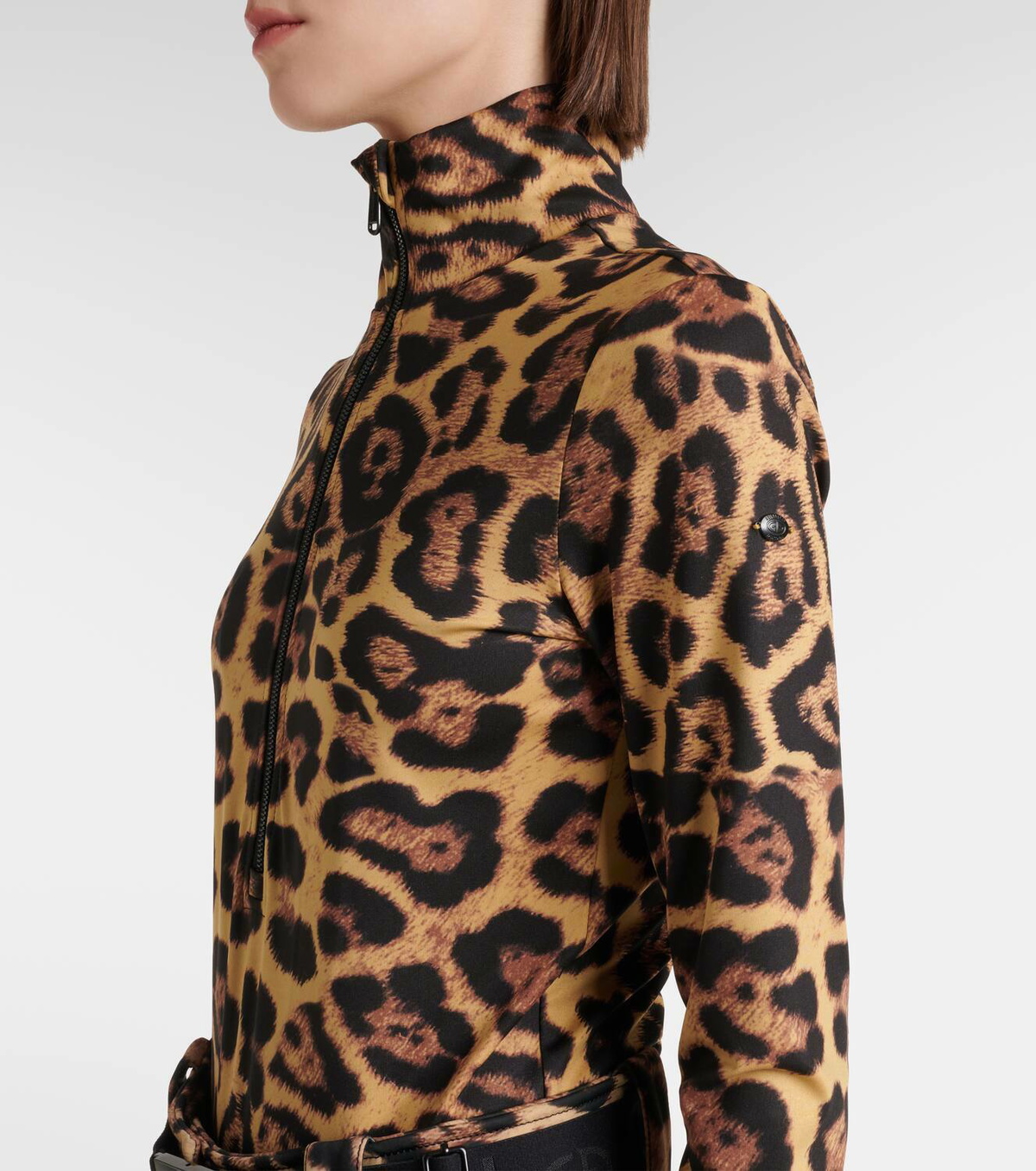 Goldbergh Cathy leopard-print ski bodysuit