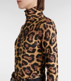 Goldbergh Cathy leopard-print ski bodysuit
