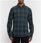 Alex Mill - Black Watch Checked Cotton-Flannel Shirt - Navy