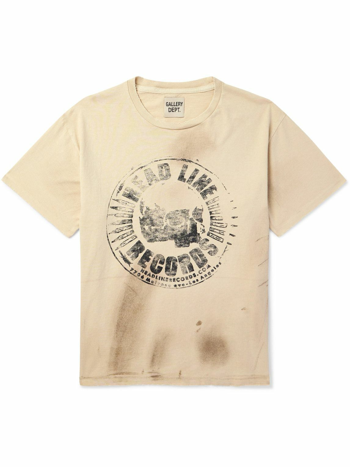 Gallery Dept. - Rush Printed Cotton-Jersey T-Shirt - Neutrals