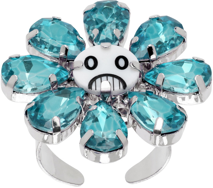 Charles Jeffrey Loverboy Silver & Pink Crazy Daizy Ring Charles 