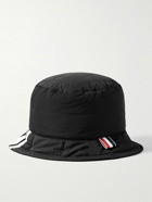 Thom Browne - Striped Quilted Down Shell Bucket Hat - Black