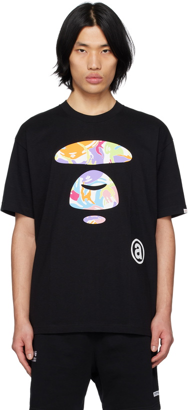 Photo: AAPE by A Bathing Ape Black Moonface Camo T-Shirt