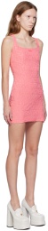 Versace Underwear Pink Dua Lipa Edition Minidress