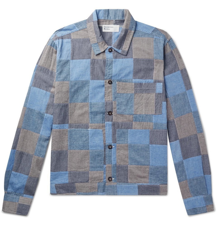 Photo: Universal Works - Patchwork Cotton Blouson Jacket - Blue