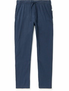 Onia - Straight-Leg Linen-Blend Drawstring Trousers - Blue