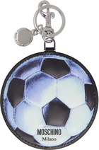 Moschino Black Sintetica Pallone Keychain
