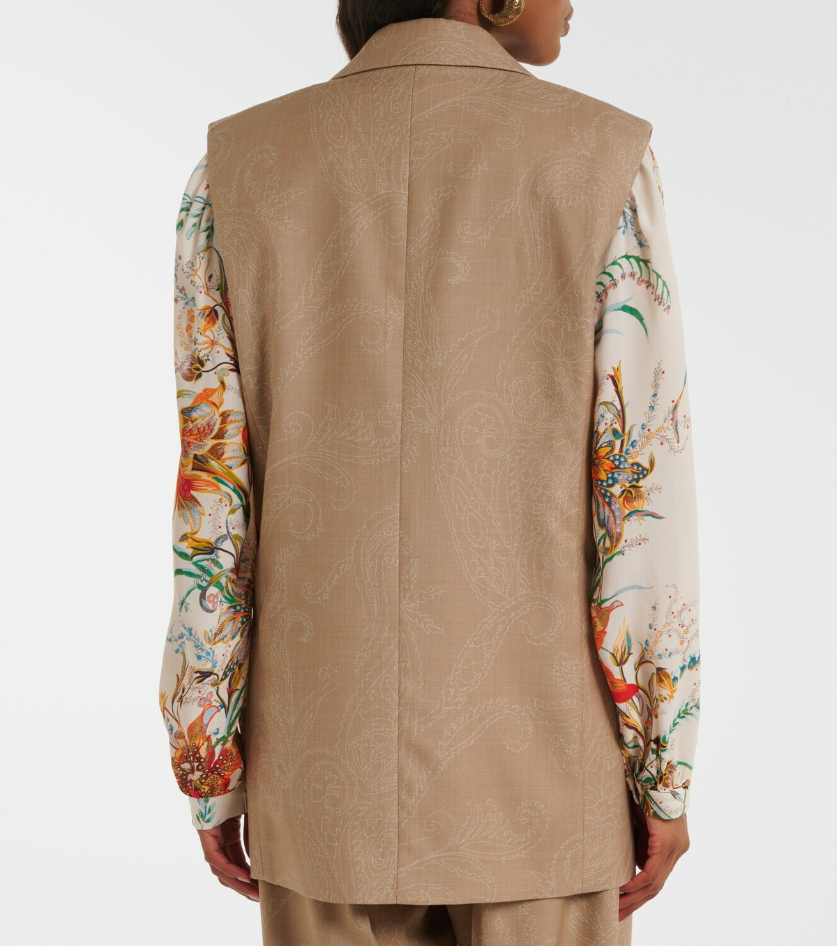 Etro Wool jacquard vest
