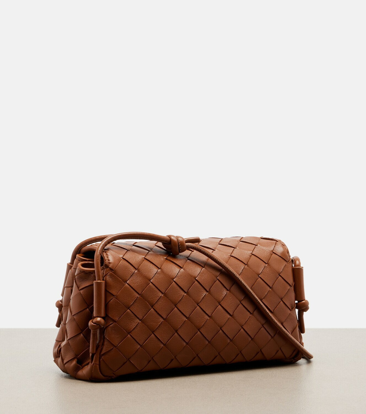 Bottega Veneta Notturno Intrecciato leather crossbody bag