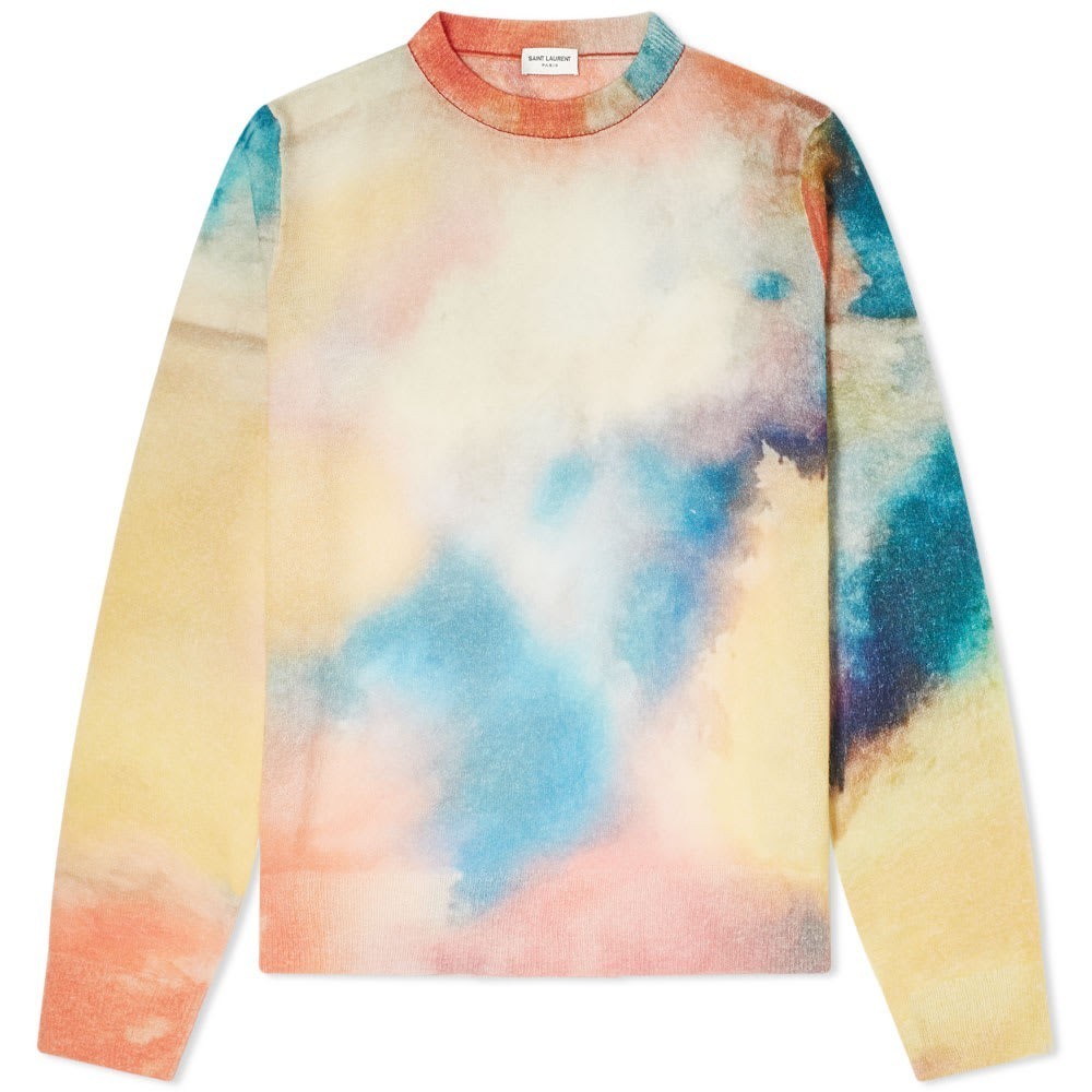 Saint Laurent Water Coloured Mohair Knit Saint Laurent