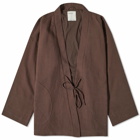 Satta Men's Kimono Jacket in Brick
