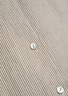 Vince Ticking Striped Linen and Cotton-blend Blouse Taupe