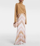 Missoni Zig Zag lamé maxi skirt